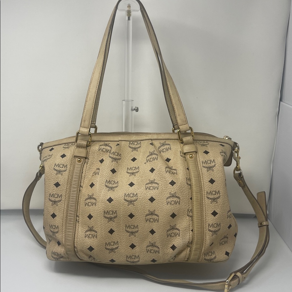SOLD!!! MCM Visetos Monogram Tote Two-way bag - Picture 6 of 10